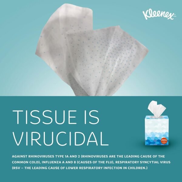 Kleenex 21286 Boutique Anti-Viral Tissue, 3-Ply, Pop-Up Box, 55/Box, 3 Boxes/Pack - Image 3