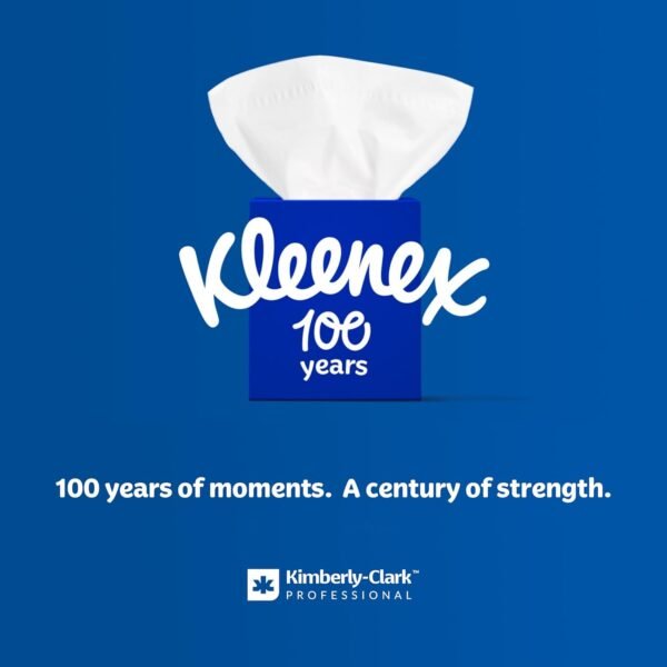 Kleenex Professional Facial Tissue, Bulk (21271), 2-Ply, White, Upright Cube Boxed Format, Designed for Business (90 Tissues/Box, 36 Boxes, 3,240 Sheets/Case) - Image 11