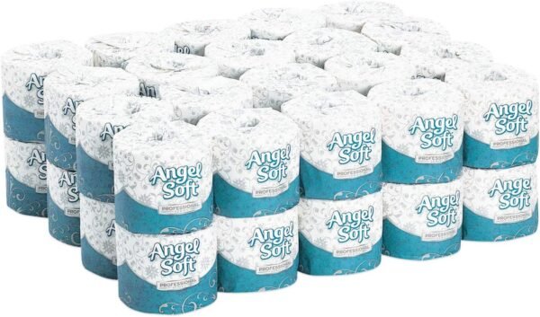 Georgia-Pacific Angel Soft Toilet Paper - Professional Series Premium 2-Ply Embossed Toilet Paper, 16840, 450 Sheets Per Roll, 40 Rolls Per Case, White - Image 6