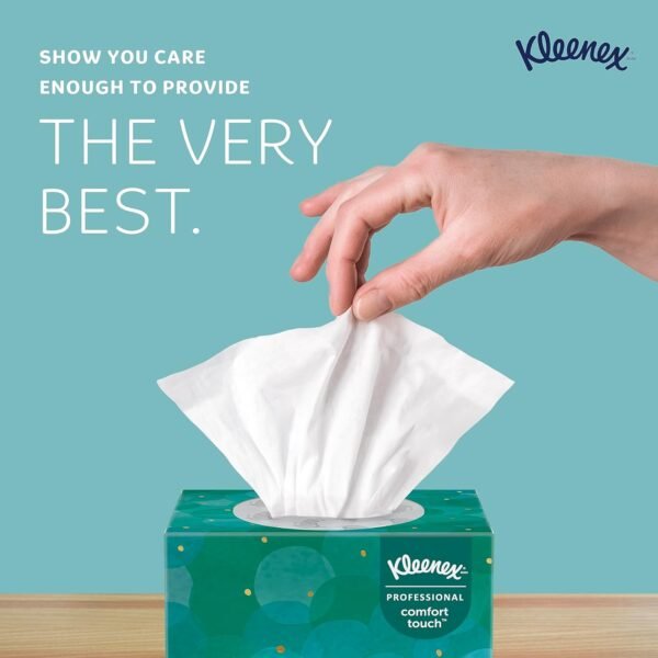 Kleenex Professional Facial Tissue, Bulk (21271), 2-Ply, White, Upright Cube Boxed Format, Designed for Business (90 Tissues/Box, 36 Boxes, 3,240 Sheets/Case) - Image 4