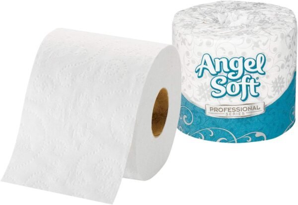 Georgia-Pacific Angel Soft Toilet Paper - Professional Series Premium 2-Ply Embossed Toilet Paper, 16840, 450 Sheets Per Roll, 40 Rolls Per Case, White - Image 7