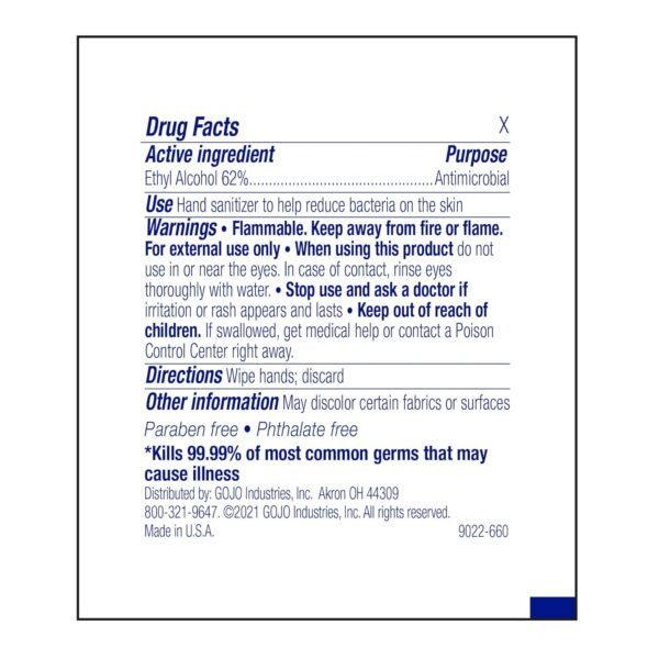 Premoistened Sanitizing Hand Wipes, Towelettes Individually Wrapped, 100/box - Image 9