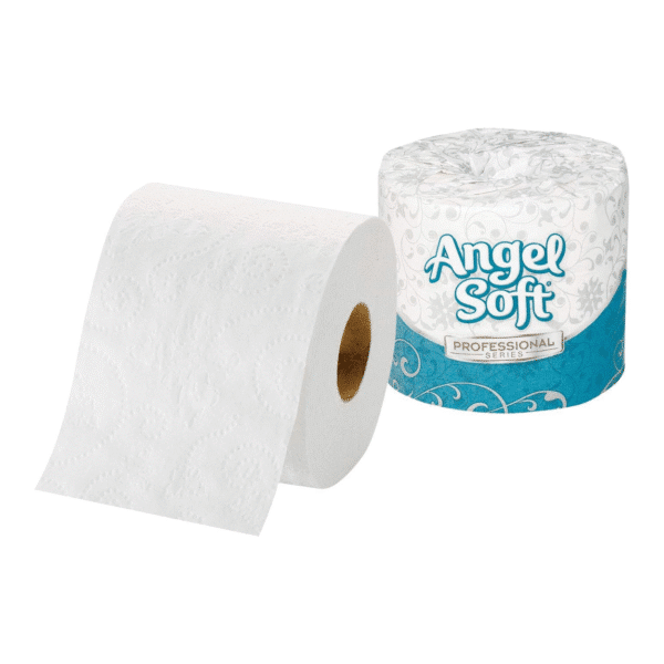Georgia-Pacific Angel Soft Toilet Paper - Professional Series Premium 2-Ply Embossed Toilet Paper, 16840, 450 Sheets Per Roll, 40 Rolls Per Case, White