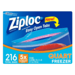 Ziploc Double Zipper Freezer Bags - Quart - 4/54 Count