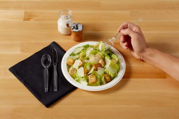 Clear Heavy-Weight Plastic Forks, 7.13", 1000/Case – Georgia-Pacific Dixie - Image 2