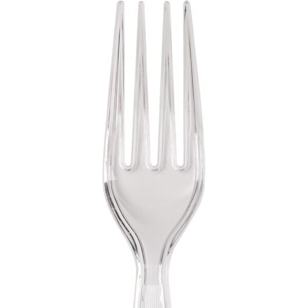 Clear Heavy-Weight Plastic Forks, 7.13", 1000/Case – Georgia-Pacific Dixie - Image 3