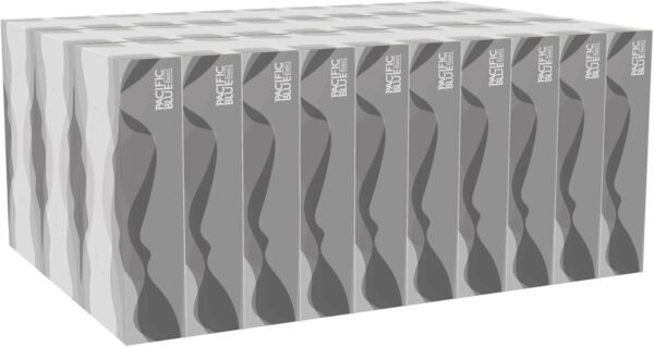 Georgia Pacific 2-Ply Facial Tissue, Flat Box, 47410, 100 Sheets Per Box, 30 Boxes Per Case, White - Image 2