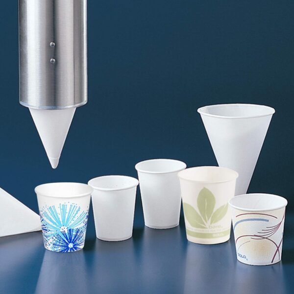 SOLO 42R-2050 4 oz White Paper Cone Cups (Case of 5000) - Image 4