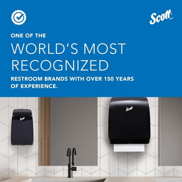 Scott Toilet Paper Bulk -100% Recycled Fiber Standard Roll Bulk Toilet Paper (13217), 2-Ply, Elevated Design, White, Individually Wrapped (80 Rolls of 473 Sheets, 37,840 Sheet Total) - Image 11