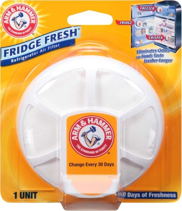 Arm & Hammer Fridge filter – Long-Lasting Odor Eliminator with Baking Soda for Fridge and Freezer - Image 5
