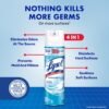 Lysol Disinfectant Spray, Household Essential Cleaning Supplies, Multi-Purpose Room Spray, Antibacterial and Sanitizer Spray, Upholstery Deodorizer, Home and Bathroom,Crisp Linen,12.5 fl oz(pack of 1) - Image 3
