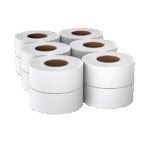 Scott Jumbo Roll Bulk Toilet Paper -100% Recycled Fiber High-Capacity Jumbo Roll Bulk Toilet Paper (67805), 2-Ply, White, Non-Perforated (12 Rolls at 1,000' Each, 12,000'/Case)