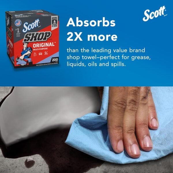 Why Mechanics and DIYers Love Scott Blue Shop Towels