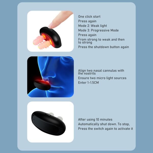 Portable Nasal Red Light Therapy Device – Fast Sinus Relief at Home - Image 5