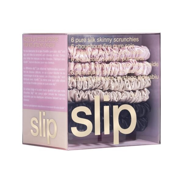 slip silk scrunchies allergic sensitive scalp – 6‑Pack (Black, Pink, Caramel) - Image 5